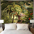 Tropical Banana Tree Tapestry Wall Hanging by Axyaa - Boho Dorm Decor & Hippie Rug