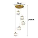 Axyaa Crystal Chandelier Ceiling Light Luxury Modern Pendant Lamp Living Room Bedroom Lighting