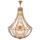 Axyaa Duplex Crystal Chandelier: Modern, Simple, High-End Lighting for Villa, Living Room, Hotel Lobby