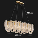 Axyaa Crystal Chandelier Pendant Light for Living Room and Bedroom