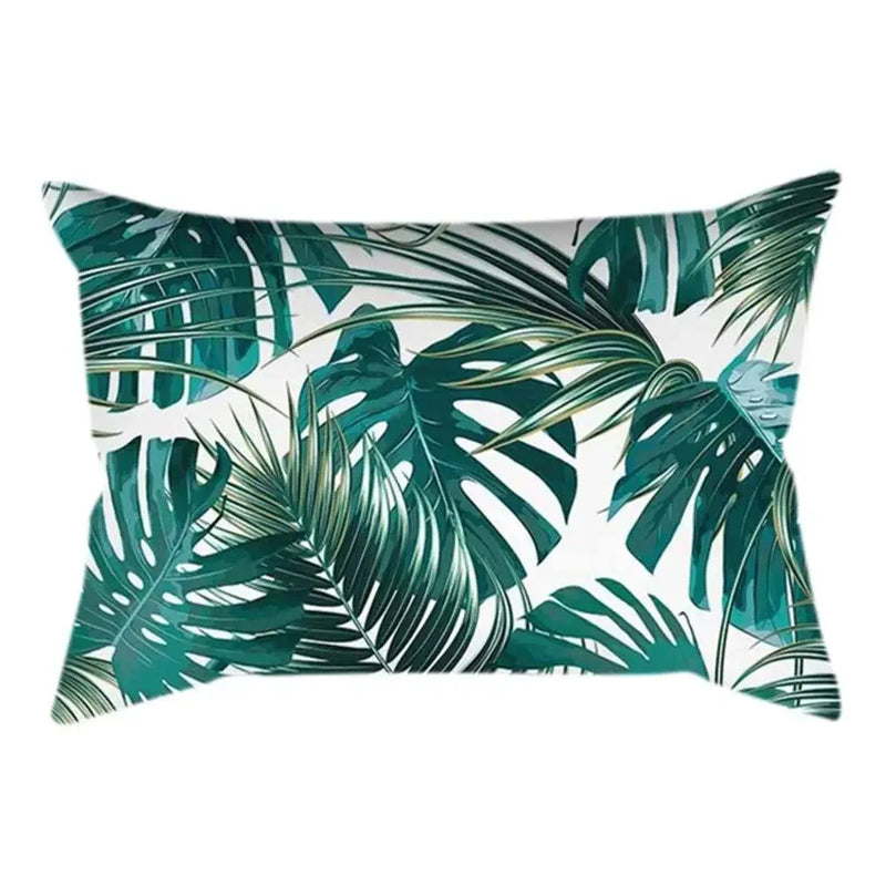 Axyaa Plant Art Polyester Cushion Cover Elegant for Living Room Sofa 30x50cm