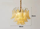 Axyaa Colorful Glass Ceiling Chandelier for Kitchen Dining Living Room