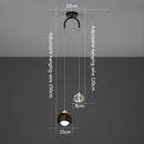 Axyaa Crystal Pendant Light: Modern & Luxury Bedroom Hanging Lamp