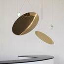 Axyaa Stainless Steel Mirror Ceiling Lamp for Modern Minimalist Living Room