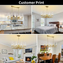 Axyaa Crystal Chandelier: Nordic Design for Dining Room, Bedroom, Bar Counter, Living Room Luxe