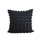 Axyaa Black Jacquard Sofa Cushion Cover: French Romantic Throw Pillow for Living Room