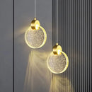 Axyaa Crystal Chandeliers: Modern LED Nordic Lamps for Bedroom, Dining Room & Study