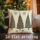 Patterned Christmas Trees Pillow Covers for Sofa Bedroom Car Cushion by Axyaa