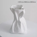 Axyaa Cream Ceramic Vase for Dry Flowers - Minimalist Living Room Decor