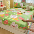 Axyaa Cartoon Fish Printed Cotton Fitted Bed Sheet - Single/Queen/King Sizes