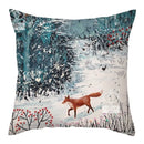 Christmas Deer & Rabbit Winter Pillow Case - Axyaa Home Decor Collection