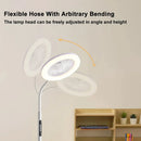 Axyaa LED Full Spectrum Fan Light - White Circular Ring - Three Color Light Source