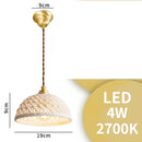 Axyaa Ceramic Nordic LED Pendant Lamp for Home Decor & Indoor Lighting