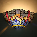 Axyaa Dragonfly Tiffany Stained Glass Wall Lamp for Elegant Lighting