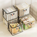 Axyaa Foldable Book Storage Bag: Large Capacity, Transparent, Waterproof Organizer
