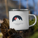 Axyaa Mountain Enamel Mug: Creative Camping Coffee Tea Cup for Hiking Gift