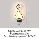 Axyaa Modern Minimalist LED Wall Lamps for Bedroom and Living Room
