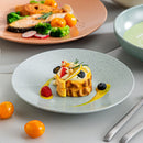 Axyaa Stoneware Tableware Set, Embossed, Service for 4/8/12