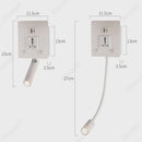 Axyaa Rotating Wall Lamp with USB Port for Bedside, Study, and Decor