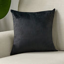 Axyaa Velvet Pillow Cover 45x45 cm Ultra Soft Black Nordic Style Home Decor