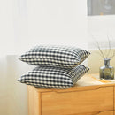 Axyaa Black White Checkered Cushion Cover Nodic Style Pillowcase Sofa Decor 30x50cm/45x45cm
