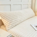 Axyaa Rabbit Plush Extended Pillowcase Milk Plush Strip Flannel Pillowcase