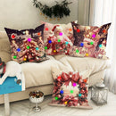 Axyaa LED Christmas Pillowcase - Santa Claus Fawn Design for Festive Home Decor