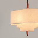 Axyaa Nordic Fabric Chandelier Pendant Light for Home Indoor Lighting