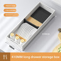 Axyaa Cutlery Divider Container Storage Box Fork Spoon Organizer