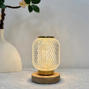 Axyaa Crystal LED Table Lamp with Touch Remote Control, Stepless Dimming