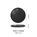 Axyaa Ceramic Stone Pattern Steak Plate for Pasta, Pizza & Japanese Cuisine