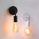 Axyaa Black Iron Wall Lamp - Modern Minimalist Industrial Night Light for Bedroom Hallway
