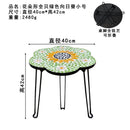 Axyaa Nordic Flower Tray: Handmade Round Foldable Storage Tray