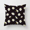 Nordic Daisy Print Pillow Cover by Axyaa - Modern Floral Cushion for Living Room