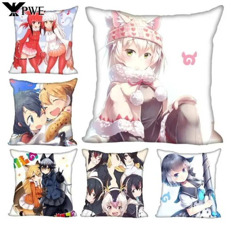 Kemono Friends Square Cushion Cover by Axyaa
