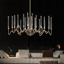 Axyaa Crystal Chandelier: Nordic Design for Dining Room, Bedroom, Bar Counter, Living Room Luxe