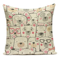 Axyaa Cartoon Pillow Cover: Cute Print Pillow Cover for Home, Bedroom, & Car