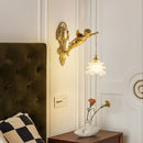 Axyaa Copper Angel Crystal Wall Lamp - French Vintage Style Lighting