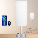 Axyaa LED Table Lamp with USB A+C Fast Charger & Touch Control
