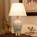 Axyaa Ceramic Table Lamp: Contemporary American Style for Living Room, Bedroom, or Hotel Decor
