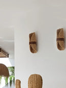 Axyaa Ratta Weaving Wall Sconces Retro Wabi-Sabi Home Decor Living Room Bedroom Hotel