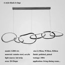 Axyaa Modern Ring LED Pendant Chandelier for Living Room, Dining Room, Bedroom, Kitchen