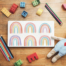 Axyaa Rainbow Wall Decals, Peel and Stick Wallpaper for Girl Bedroom, 36 Pcs