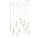 Axyaa Crystal Stair Chandelier: Modern LED Luxury Lighting for Villa Loft