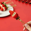 Axyaa Bamboo Fruit Stick 100pcs Pack for Dessert Decor - High Temp Disinfection