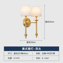 Axyaa Europe Vintage Fabric Wall Lamps Iron LED Indoor Sconces Bedroom Living Room Fixtures