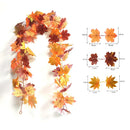 Axyaa Gold Maple Leaf Garland - Autumn Harvest Home Decor