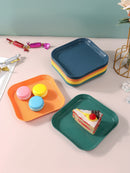 Axyaa Snack Plate Set for Home, Camping, Weddings - Reusable & Durable - 4/8/12pcs