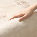 Axyaa Plush Cream Style Bedroom Carpet: Soft, Thick, Anti-Slip Floor Mat, Living Room Rug