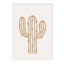 Axyaa Nursery Decor Wall Art Poster, Unicorn Cactus Canvas Print